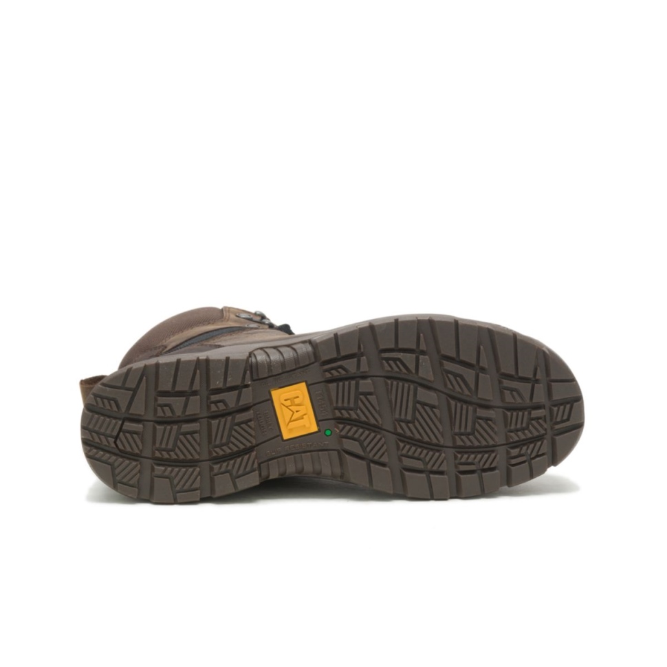 Kat Fodtøj Herre Medskyldig X Vandtæt Stål Tå Csa Arbejdsstøvle ægte Brun