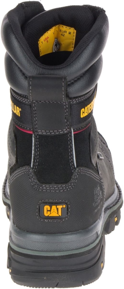 Kat Fodtøj Herre Hauler 8” Vandtæt Komposit Tå Csa Arbejdsstøvle Sort