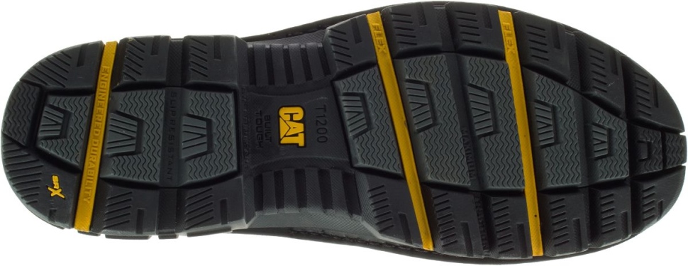 Kat Fodtøj Herre Hauler 8” Vandtæt Komposit Tå Csa Arbejdsstøvle Sort