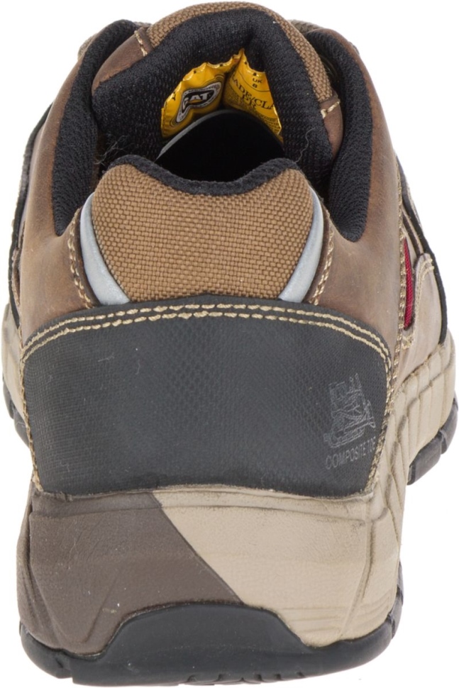 Kat Fodtøj Herre Strømline Læder Csa Komposit Tå Arbejdssko Mørk Beige